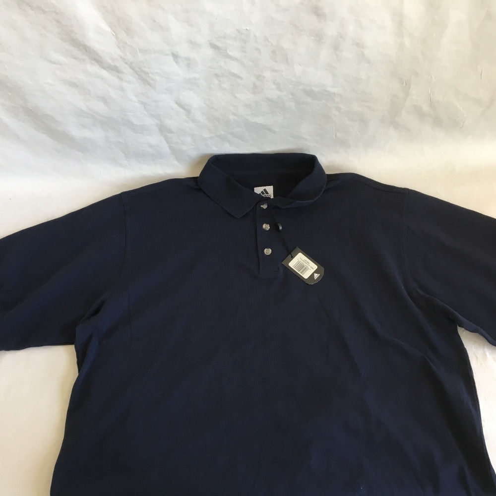 Men's Adidas Dark Blue Polo Size Large